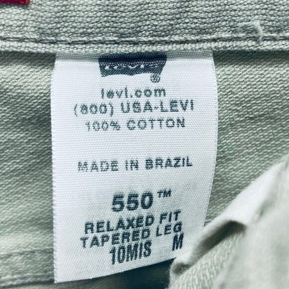 Vintage Levi’s 550 Jeans Sz 10M Relaxed Fit Womens Light Wash Tapered Leg Beige - Picture 11 of 12